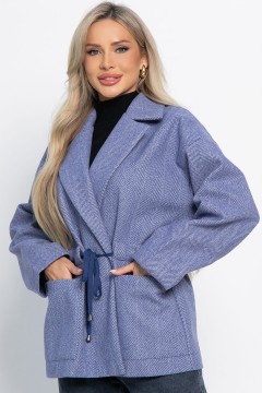 Пальто-пиджак синего цвета LT collection(фото7)