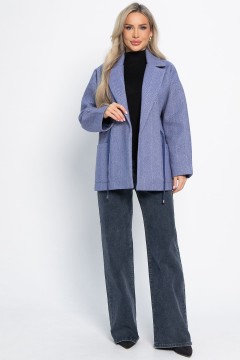 Пальто-пиджак синего цвета LT collection(фото2)