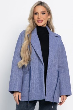 Пальто-пиджак синего цвета LT collection(фото3)