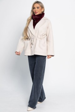 Пальто-пиджак бежевого цвета LT collection(фото2)