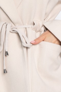 Пальто-пиджак бежевого цвета LT collection(фото5)