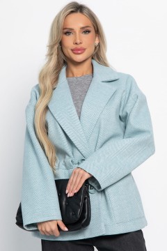 Пальто-пиджак голубого цвета LT collection