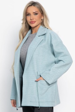 Пальто-пиджак голубого цвета LT collection(фото6)
