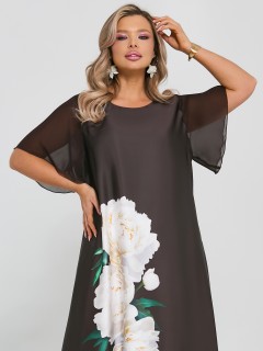 Платье атласное летящего силуэта Dora(фото6)