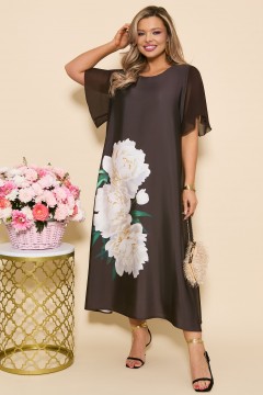 Платье атласное летящего силуэта Dora