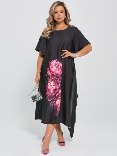 Платье атласное летящего силуэта Dora(фото3)