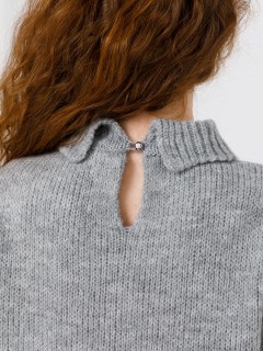 Блуза вязаная тёмно-серая Priz(фото6)