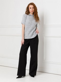 Блуза вязаная светло-серая Priz(фото2)