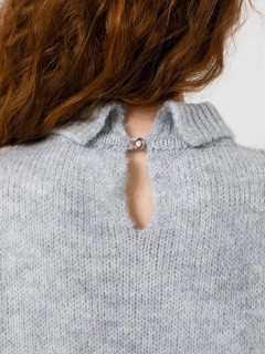 Блуза вязаная светло-серая Priz(фото5)