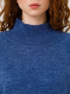 Свитер вязаный синего цвета Priz(фото3)