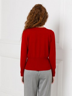 Кардиган на пуговицах в гранатовом цвете Priz(фото6)