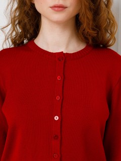 Кардиган на пуговицах в гранатовом цвете Priz(фото3)