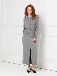 Кардиган светло-серый вязаный Priz(фото2)