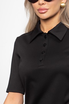 Блуза трикотажная чёрного цвета Вербена №3 Valentina(фото5)