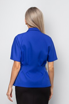 Жакет с короткими рукавами в цвете электрик Абелия №10 Valentina(фото6)