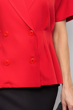 Жакет с короткими рукавами в красном цвете Абелия №9 Valentina(фото5)