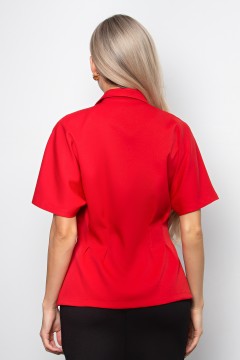Жакет с короткими рукавами в красном цвете Абелия №9 Valentina(фото6)