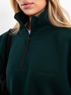 Свитшот на молнии из футера в цвете малахит Kosmos(фото3)