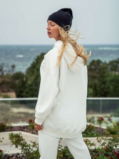 Худи оверсайз с начёсом в молочном цвете Kosmos(фото7)