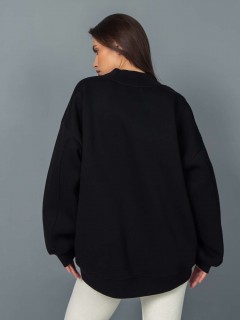 Свитшот оверсайз чёрный с принтом Kosmos(фото5)