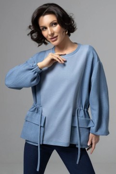 Свитшот комбинированный голубой Charutti