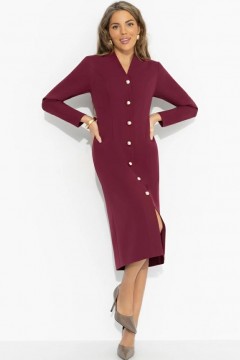 Платье бордовое на пуговицах Charutti