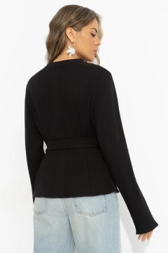 Джемпер чёрный трикотажный Charutti(фото6)