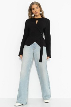 Джемпер чёрный трикотажный Charutti(фото2)