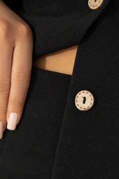 Костюм чёрный с юбкой трикотажный Charutti(фото3)