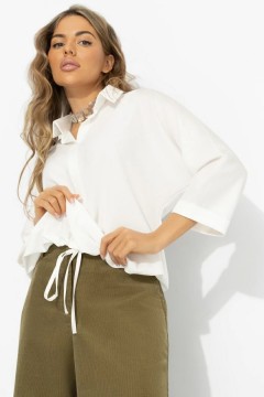 Блузка белая на кулиске Charutti(фото2)