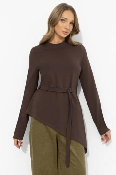 Лонгслив коричневый из хлопка Charutti