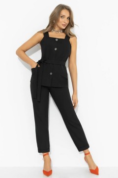 Жилет чёрный с поясом Charutti(фото2)