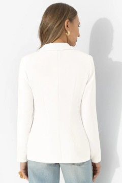 Жакет классический белого цвета Charutti(фото6)