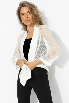 Кардиган белый оригинальный из сетки Charutti(фото4)