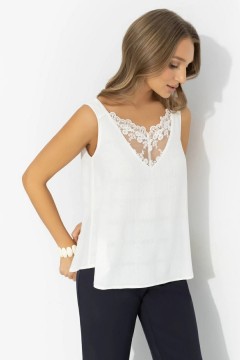 Топ белый с кружевом Charutti(фото6)