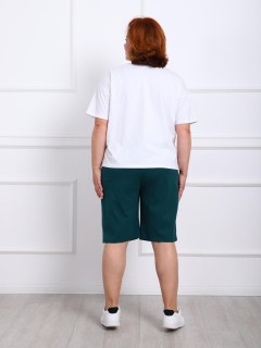 Шорты с карманами в цвете изумруд Iv-capriz(фото7)