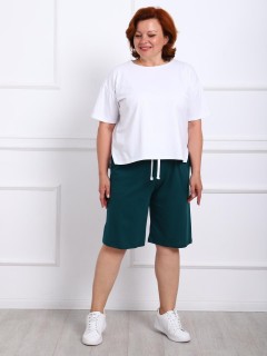 Шорты с карманами в цвете изумруд Iv-capriz(фото6)