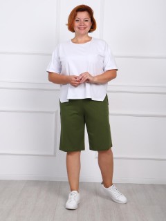 Шорты с карманами в цвете хаки Iv-capriz(фото5)