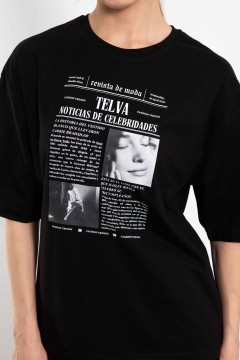 Футболка чёрная с принтом Kosmos(фото3)