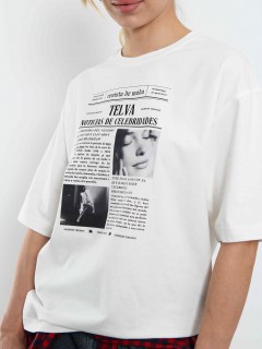 Футболка трикотажная с принтом Kosmos(фото4)