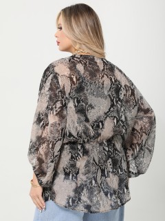 Блузка-кимоно из прозрачного шифона Dora(фото12)