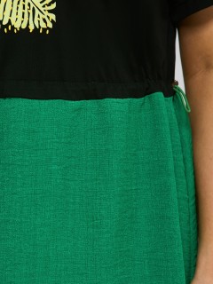 Платье комбинированное с разрезами по низу Dora(фото10)