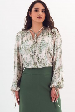 Блузка светлая с длинными рукавами Braslava
