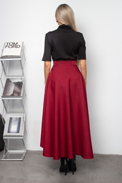 Юбка бордовая на запах Эмбер №1 Valentina(фото7)