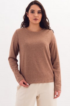 Джемпер из трикотажа в цвете капучино Braslava