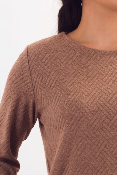 Джемпер из трикотажа в цвете капучино Braslava(фото3)
