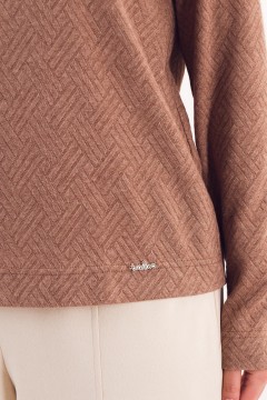 Джемпер из трикотажа в цвете капучино Braslava(фото5)