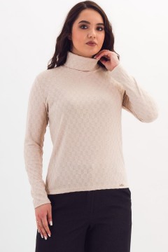 Водолазка трикотажная светло-бежевого цвета Braslava