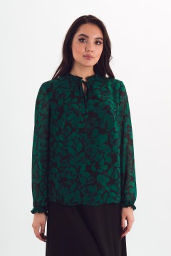 Блузка шифоновая с длинными рукавами Braslava(фото2)