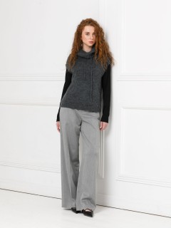 Жилет вязаный тёмно-серый Priz(фото2)